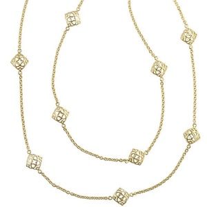 Kendra Scott Nemera Long Chain Necklace in Gold